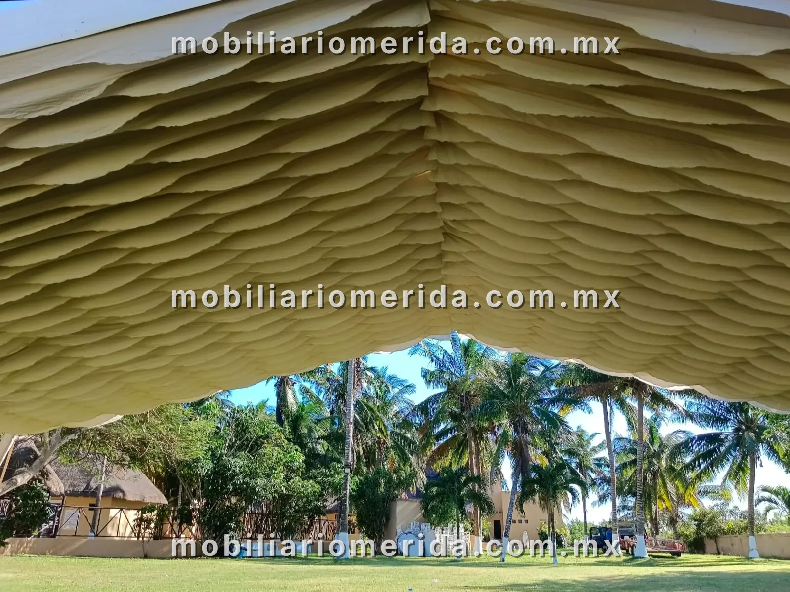 Renta de Carpas para eventos grandes, Mega carpas (módulos de 9x9) en Mérida