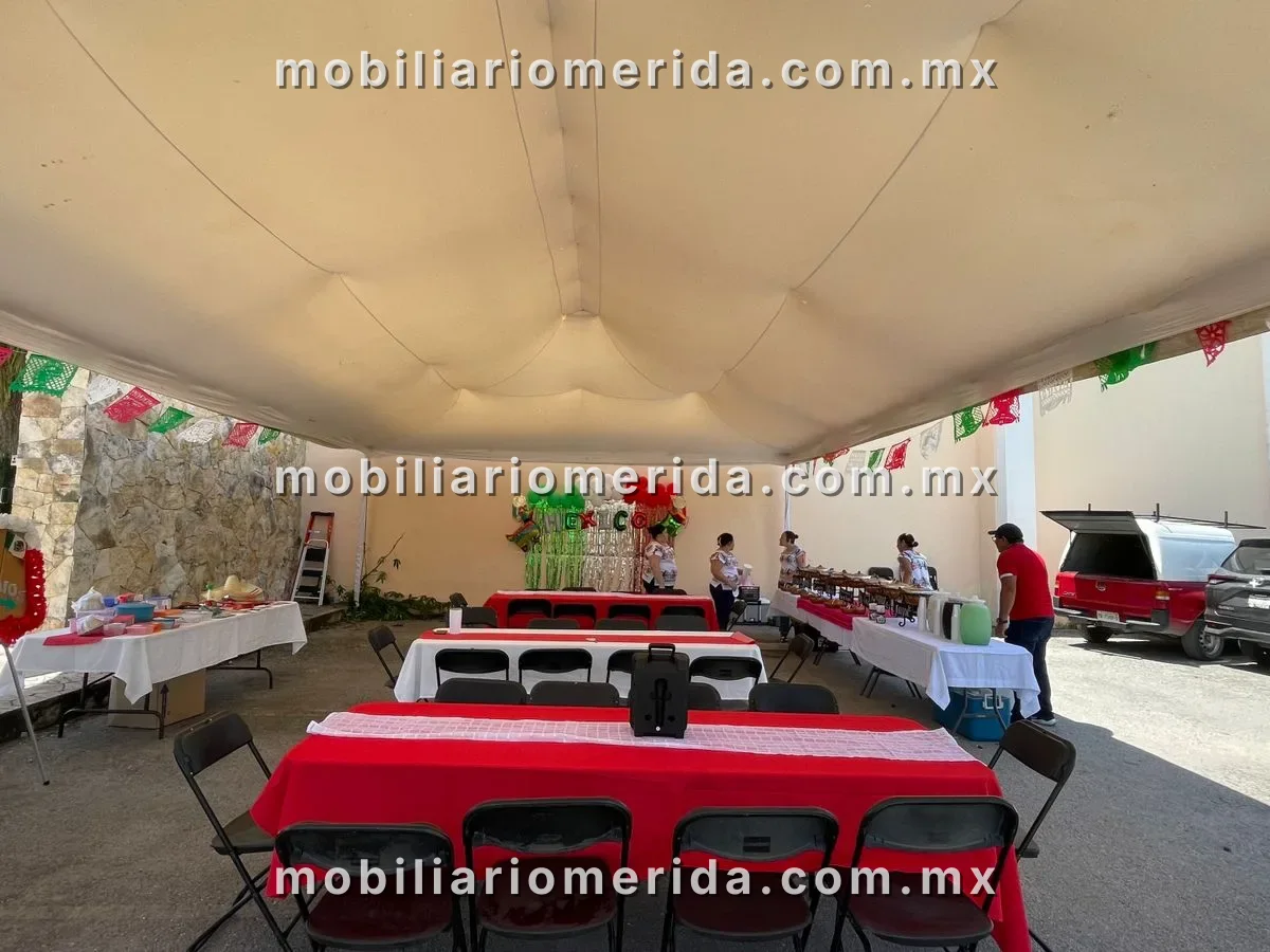 Renta de Mesas, sillas carpas, categring, Catering en Mérida