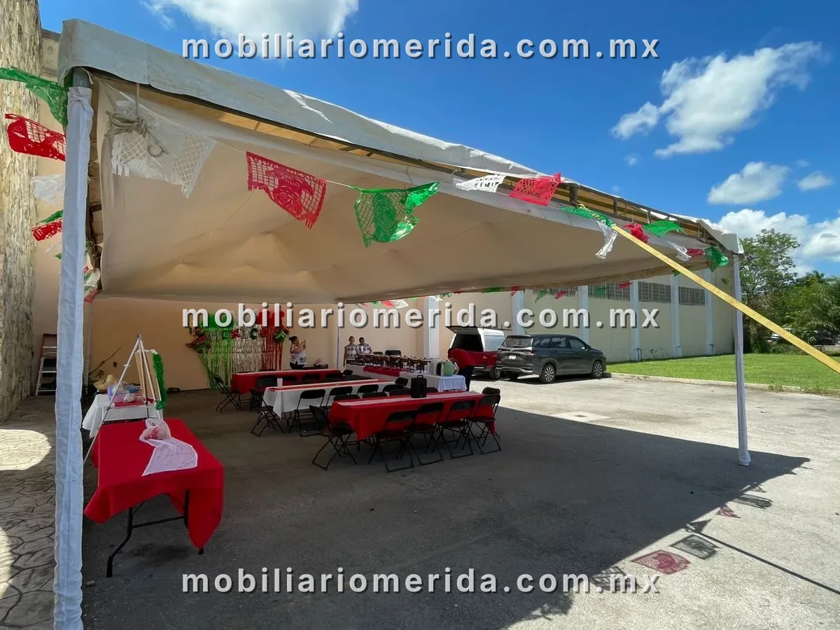 Renta de Carpa, mesas, sillas, catering, manteles para reuniones, Catering en Mérida