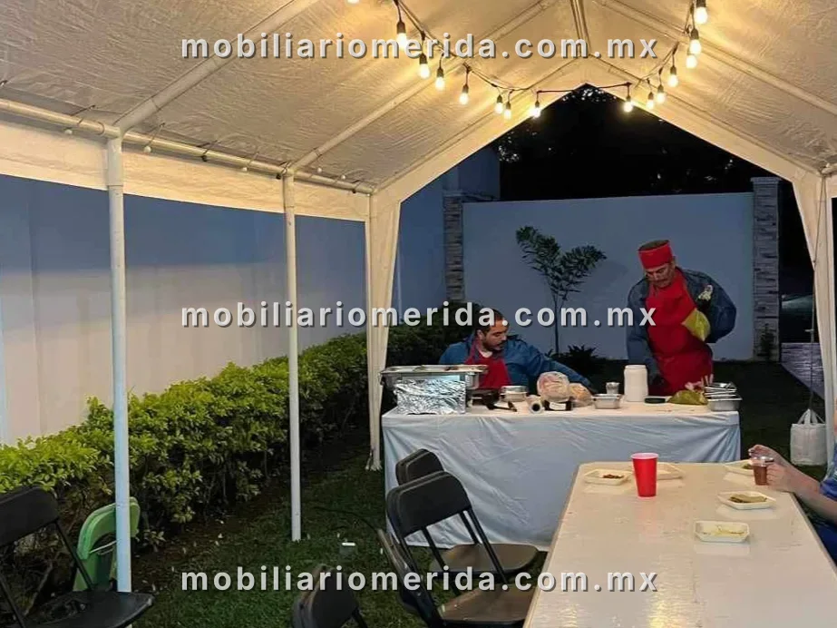 Renta de carpas para eventos con luces.: Carpas, Luces vintage en Mérida