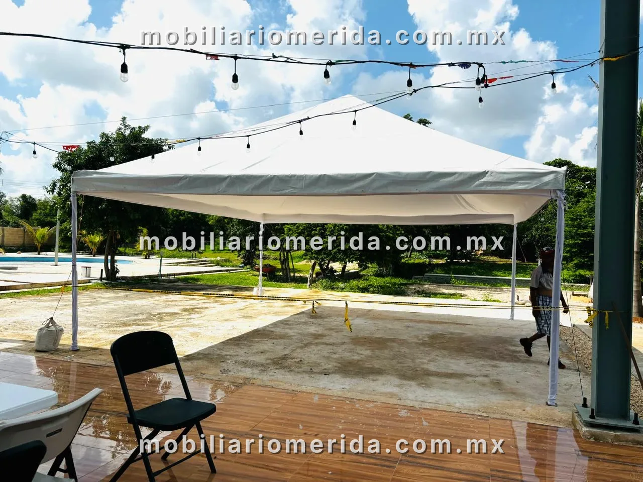 Renta de Carpa 4 aguas para evento, Carpas en Mérida