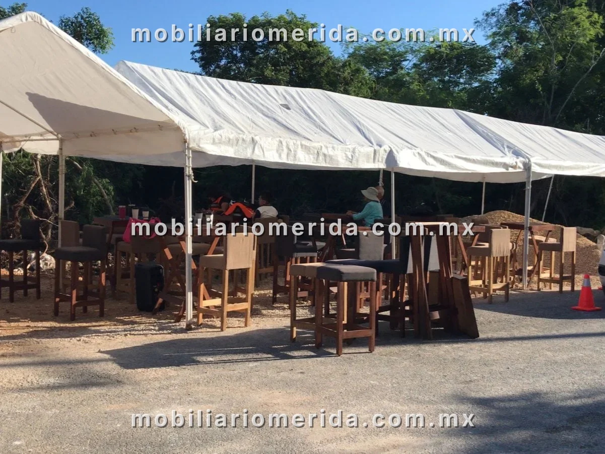 Montaje real de mobiliario para eventos en Mérida