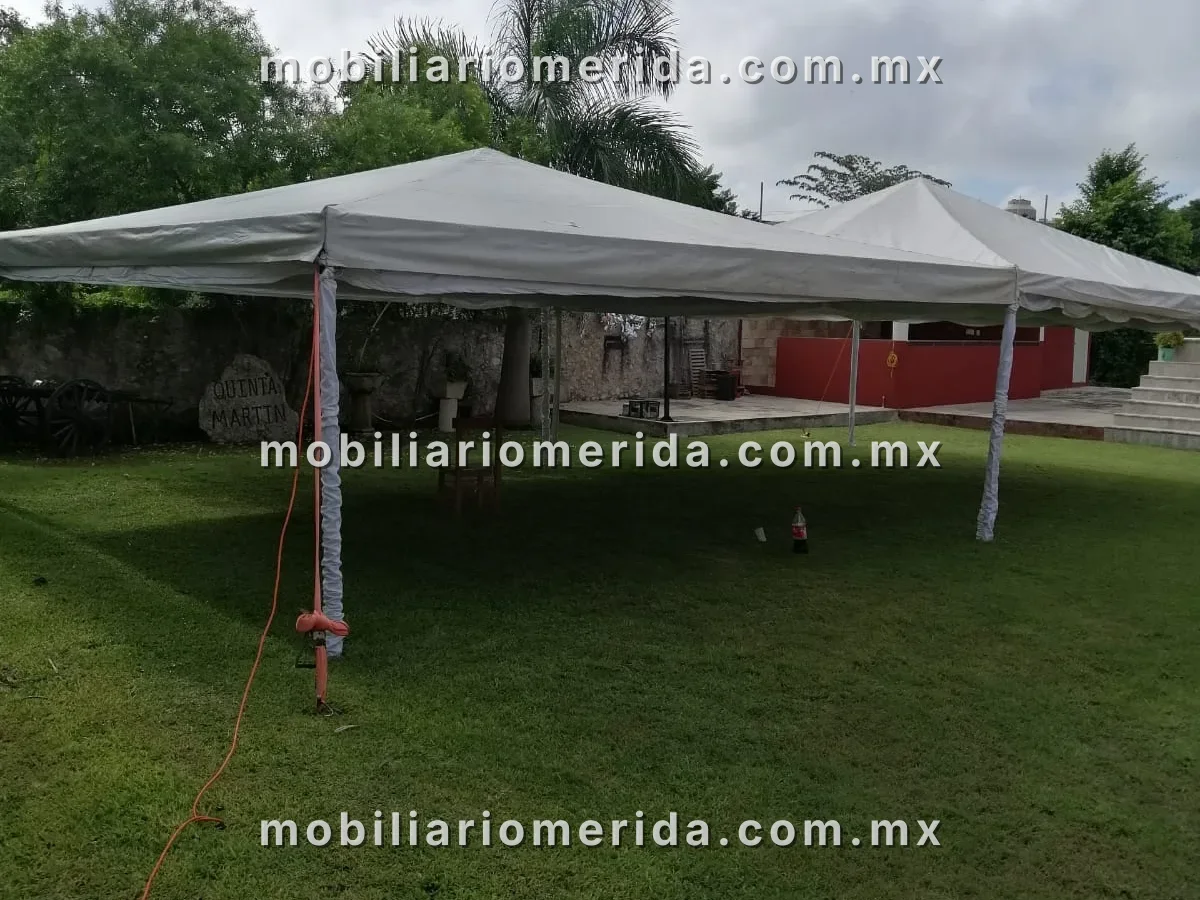 Montaje real de mobiliario para eventos en Mérida