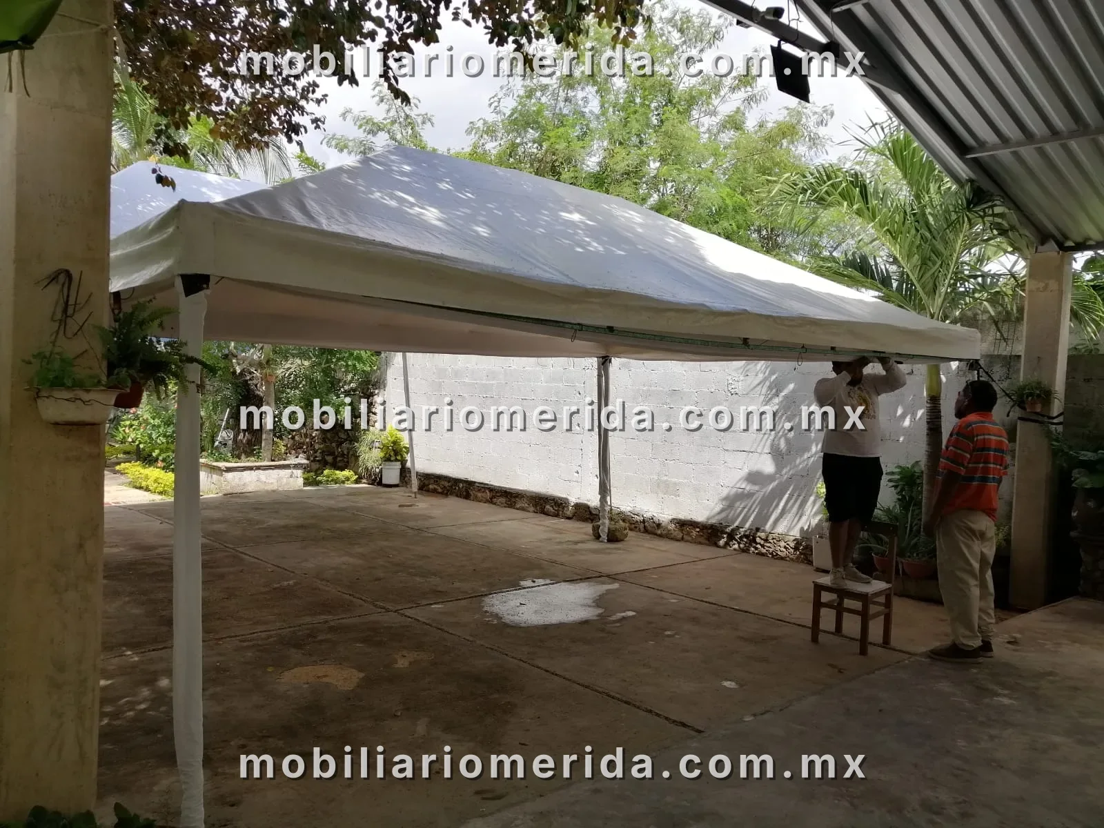 Montaje real de mobiliario para eventos en Mérida