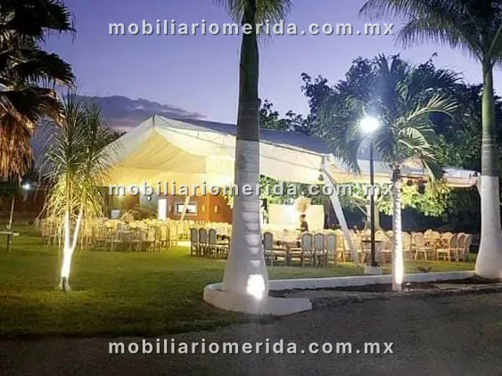 renta de mega carpa para hacienda, Mega carpas (módulos de 9x9) en Mérida