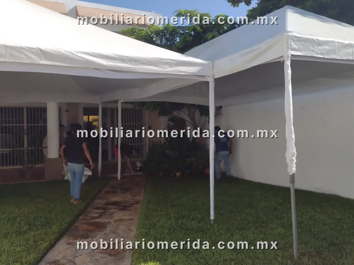 Montaje real de mobiliario para eventos en Mérida