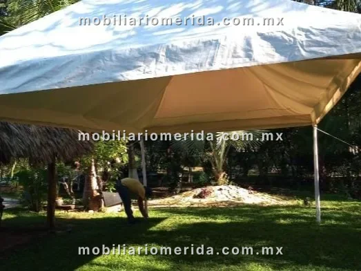 Montaje real de mobiliario para eventos en Mérida